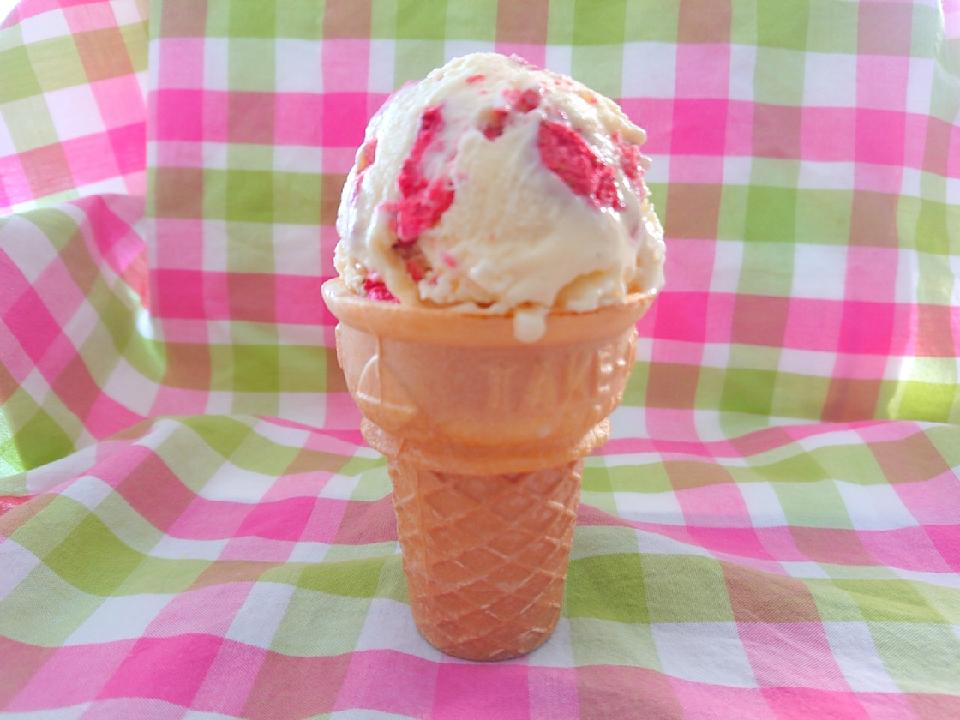 手作りアイスクリーム・いちごのアイス・その8